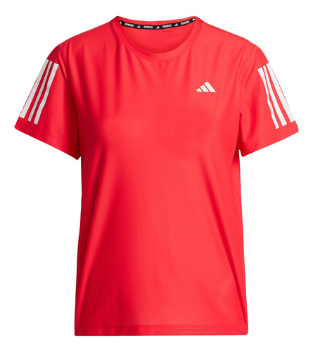 Playera adidas Correr Own The Run Mujer Rojo Jd6432