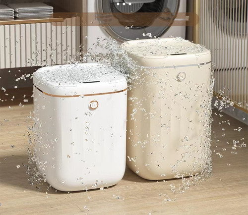 A Bote De Basura Recargable Con Sensor De Movimiento De 20 L