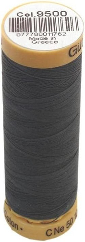 Gutermann Hilo De Algodón Natural 110 Yardas: Gris Oscuro