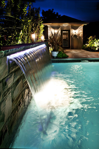 Cascada Para Alberca, Muro Lloron, Decora 2.40 Mt C/luz Led