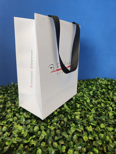 Sacola De Papel Personalizada P - 19x24x10 100 Unid.