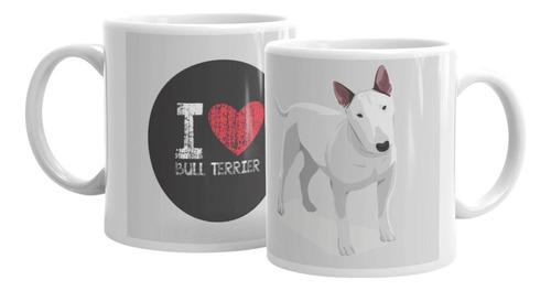 I Love Bull Terrier Em Alta Resolução 325ml