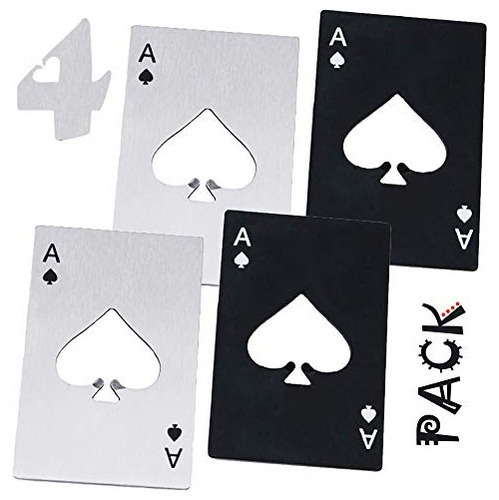 Abridor De Cartas Goood Poker, Tamaño Cartera, Paquete De 4