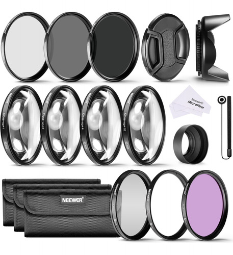 Neewer - Kit De Accesorios De Filtro De 52 Mm Para Nikon D33