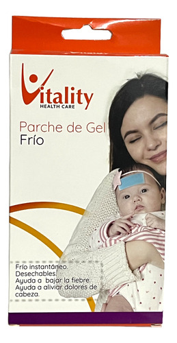 Parche De Gel Frio Para Fiebre O Inflamaciones Vitality