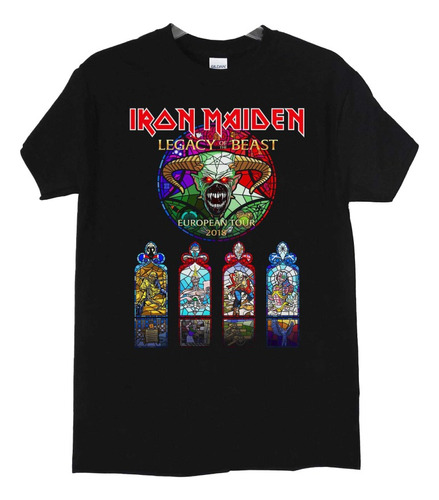 Polera Iron Maiden European Legacy Of The Metal Abominatron