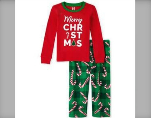 Pijama De Navidad Unisex, Tallas 6/9, 12/18meses, A La 14.