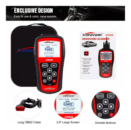 Escáner Automotriz, Lector De Código Srz, Scanner Para Auto