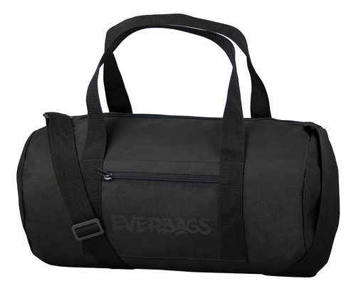 Mala bolsa mini transversal tiracolo academia dieta treino esportivo lateral espaçosa resistente multiuso Everbags Streetbag Black Luxo