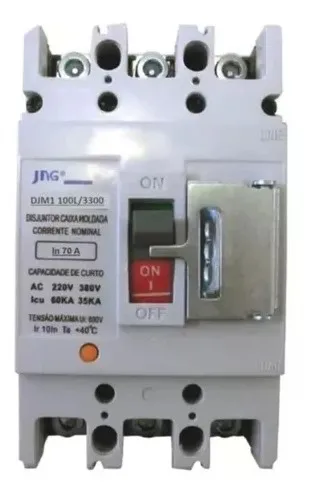 comprar Disjuntor Cx Moldada Tripolar 60ka Fixo Djm1-100l\u002F3300 -100a