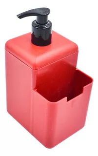 Dispensador De Jabón Líquido 500 Ml Despachador Baño Cocina Color Rojo