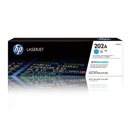 Toner Hp 202a Laser Jet Cf501a Cyan Pro M254 / Mfp M280