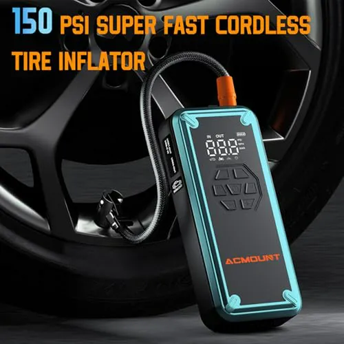 Arrancador Acmount Con Compresor De Aire 12v
