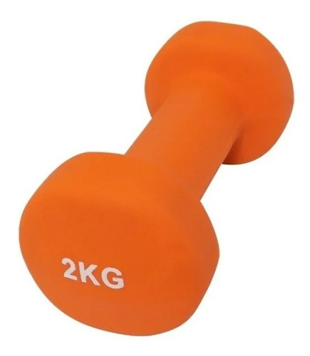 Imagen 4 de 5 de Mancuerna De Fundicion Recubierta 2 Kg Gym Dema