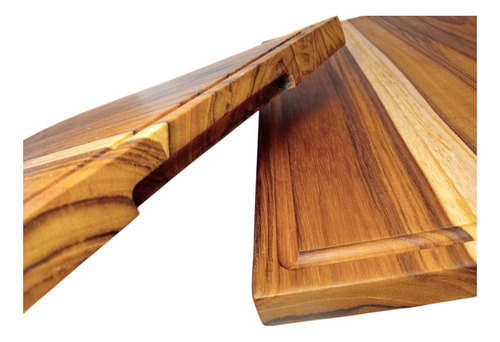 Tabla De Picar Plato P/carnes Quesos Madera De Teca 40x30x2