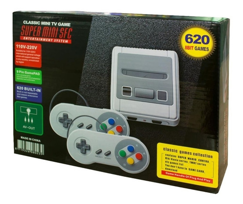 Consola Súper Mini Sfc 620 Juegos Estilo Super Nintendo
