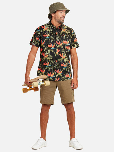 Camisa M/c Birt Floral Multicolor Hombre Ripcurl