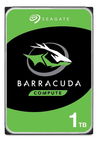 Seagate Barracuda Internal HD Sata de 1 TB, 7200 rpm, 256 MB, 3.5, color gris