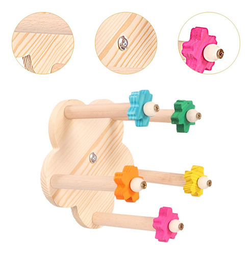Juguete De Percha Giratoria Para Pájaros, Accesorio Para
