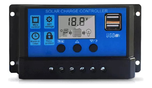 Controlador De Carga Solar Pwm Automático 100a 12v/24v