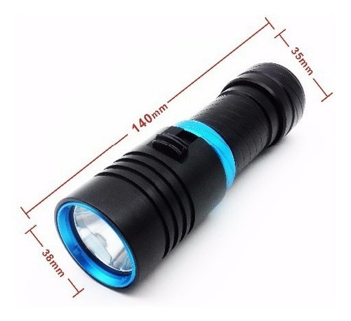 Linterna Led Buceo Acuatica Sumergible 40 Metros 2200 Lumens