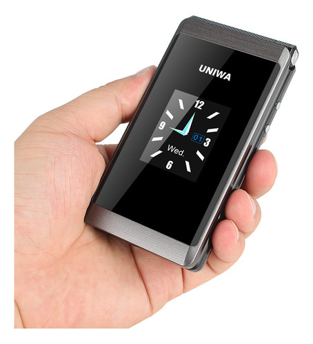 Teléfono Plegable Uniwa X28 Big Pulsador Senior Gsm Dual Sim