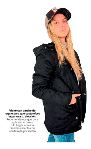 Imagen 2 de 10 de Parka Roma Negra