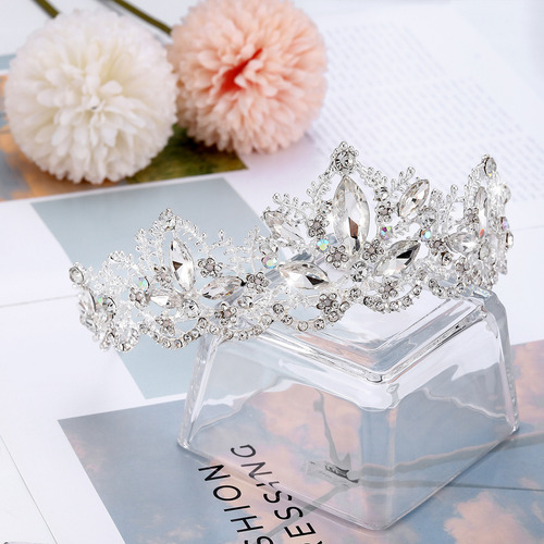 Mx1 Tiara Con 2 Coronas De Reina, Tiara Moderna Para Bodas,