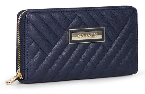 Billetera De Mujer Ava Azul Carven