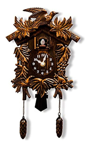 Chiming Classic Cuckoo Wall Clock Hanging Bird Clock Home De