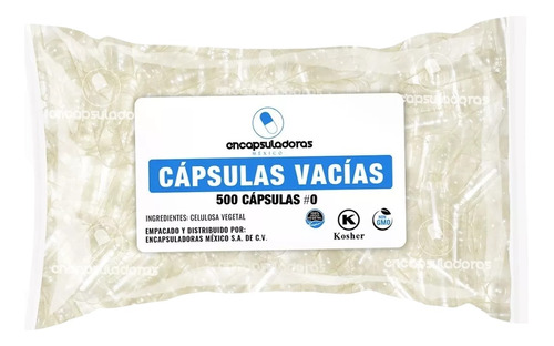 Capsulas Vacias Vegetales 500 Caps