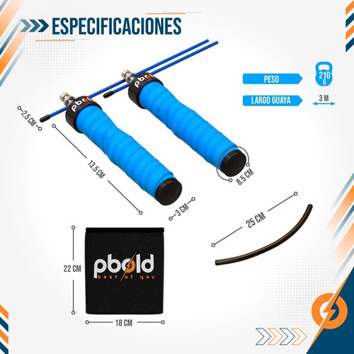 Laso Lazo Crossfit Cuerda Para Saltar Deporte Ejercicio Gym Color Azul