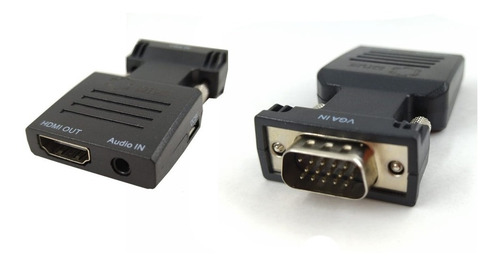 Conversor Adaptador Entrada Vga Macho Saída Hdmi Fem Lt-a266