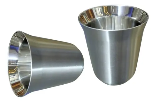 comprar 2 Xícaras Copo Café Espresso Inox Térmico Parededupla 160ml