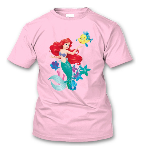 Playera La Sirenita Ariel Princesas Disney
