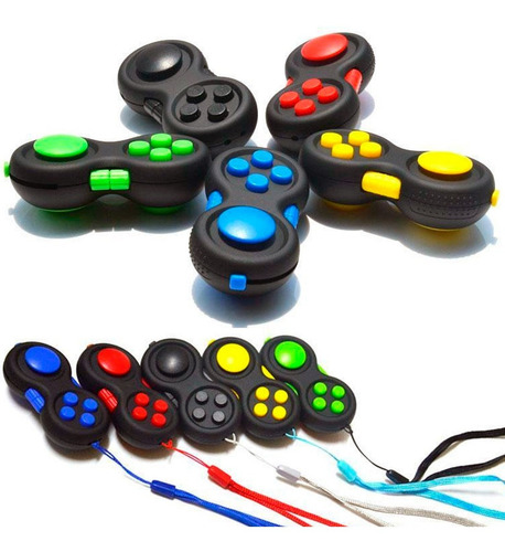 Imagen 3 de 10 de Joystick Juguete Pad Antiestrés Sensorial Varios Colores X1