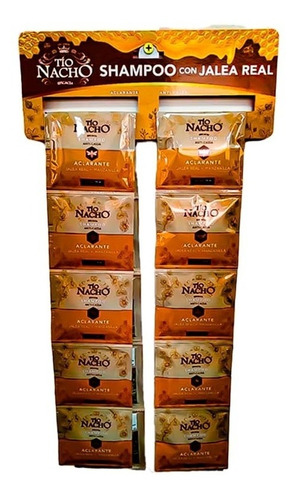 Champú Tío Nacho Sachet De 18 Ml. Tira De 10 Sobres