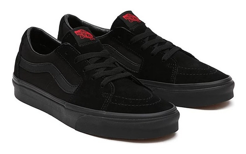 Imagen 5 de 9 de Zapatillas Vans Modelo Sk8 Low Negro Negro Exclusivas
