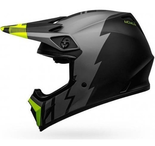 Capacete Bell Mx-9 Mips Strike Verde Preto Fluor 