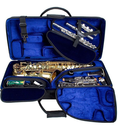 Estuche Sax Alto-clarinete-flauta Protec Tri Pac