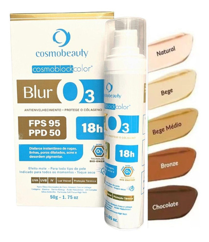Cosmobeauty Blur O3 Cosmoblock 18h Fps 95 50g - Bege