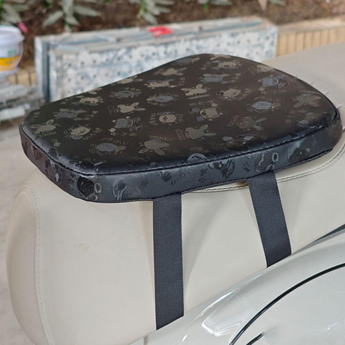 Cojín De Asiento De Motocicleta 34 X 34,5 X 5 Cm Negro