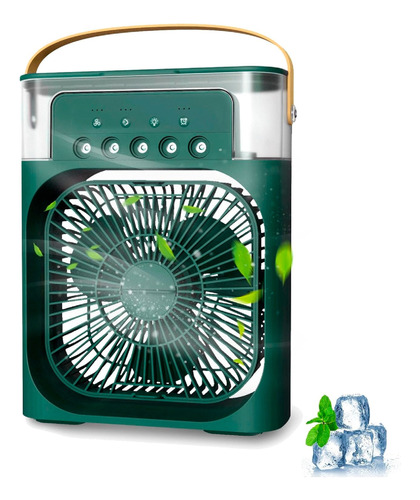 Ventilador Humidificador Con Luz Led Portátil