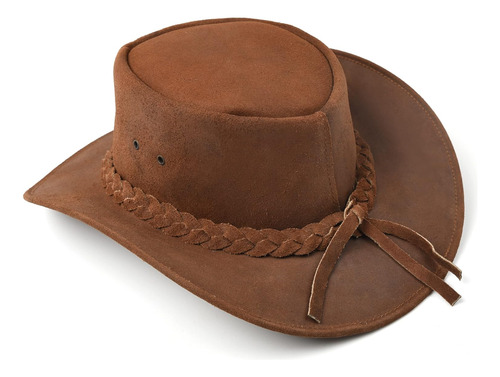 Sombrero De Piel Vaquero | Sombrero Occidental Moldeable