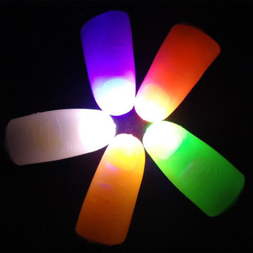 Luces De Dedo Trucos De Magia Luz De Pulgar Luz Multicolor