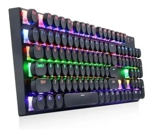 Teclado Gamer Jg 666 Teclas Redondas Retroiluminado Bgr