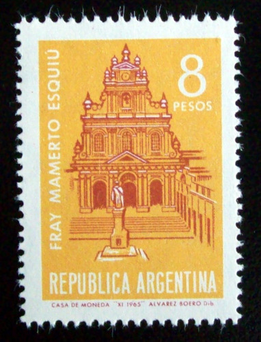 Argentina, Sello Gj 1343 Fray Mamerto Esquiú 65 Mint L5362