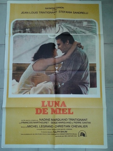 Poster Afiche Cine - Luna De Miel  *