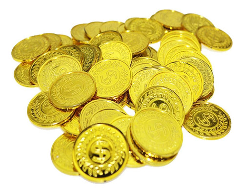 Juego De 100 Monedas De Oro Pirata De Tcotbe, Juego De Moned