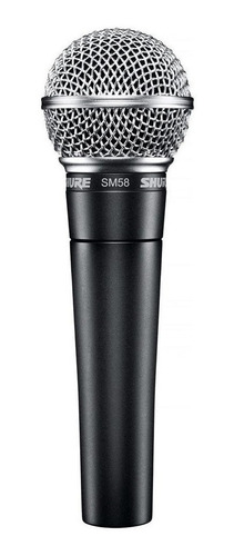 Micrófono Shure Sm58 Dinámico Vocal Cardioide Unidireccional Color Negro/Plata